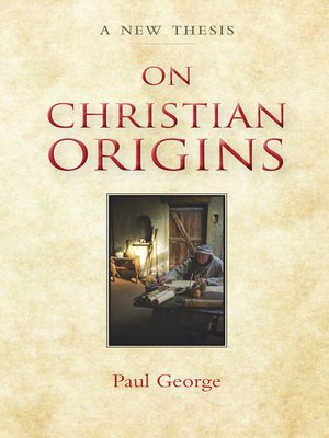 cover image of On Christian Origins